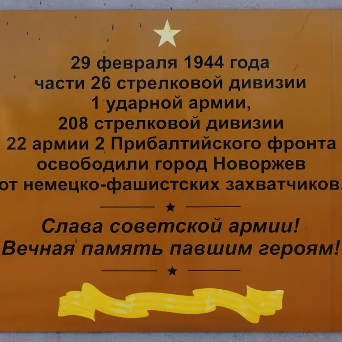 77 годовщина освобождения Новоржева от немецко-фашистских захватчиков.