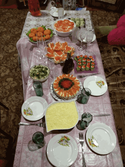 Новогодний стол от Натальи Андреевой
