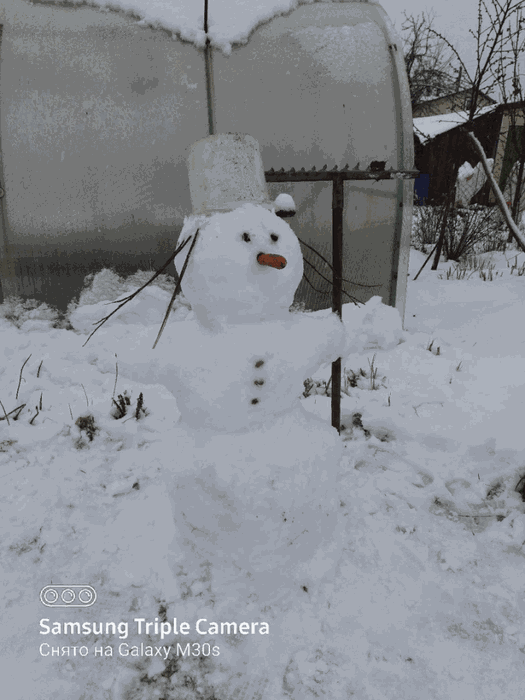 Красавец-снеговик от Натальи Можаевой
