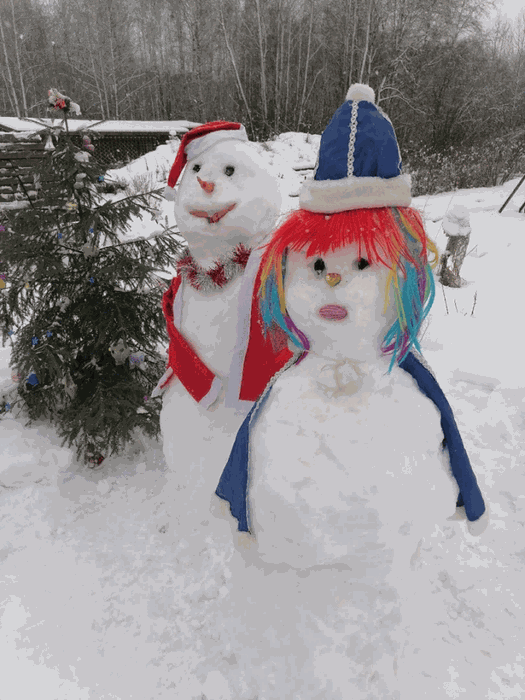 Дед Мороз и Снегурочка от Веры Голубевой