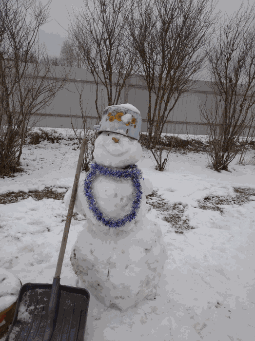 Супер модный "снеговик уборщик" от Дианы Евдокимовой